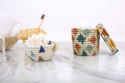 KAZI Tiny Silver Blue Igisozi Catch All Home Goods