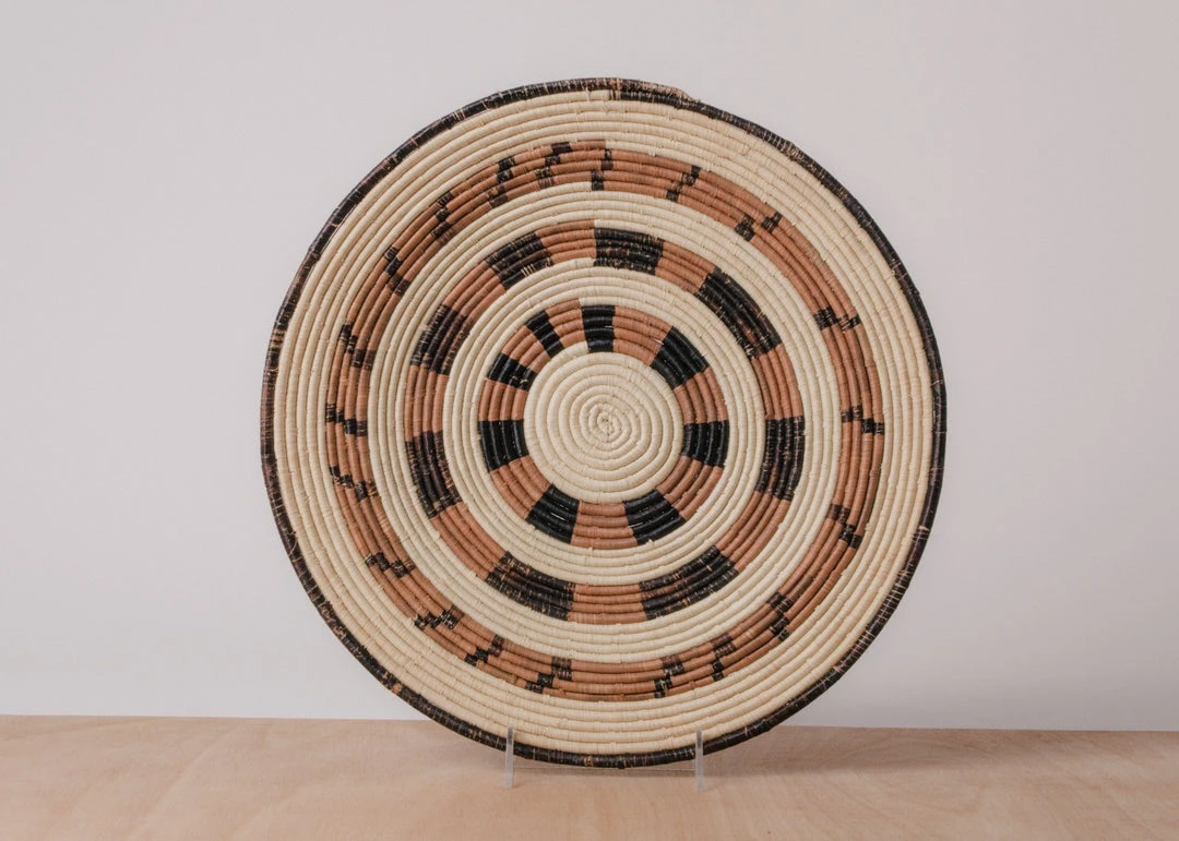 KAZI Ugandan Raffia Plate IV Home Goods 3 KAZI Ugandan Raffia Plate IV Home Goods