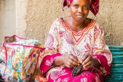 KAZI Fair Trade Vivid Viola Nya Ornament Set 7 KAZI Fair Trade Vivid Viola Nya Ornament Set