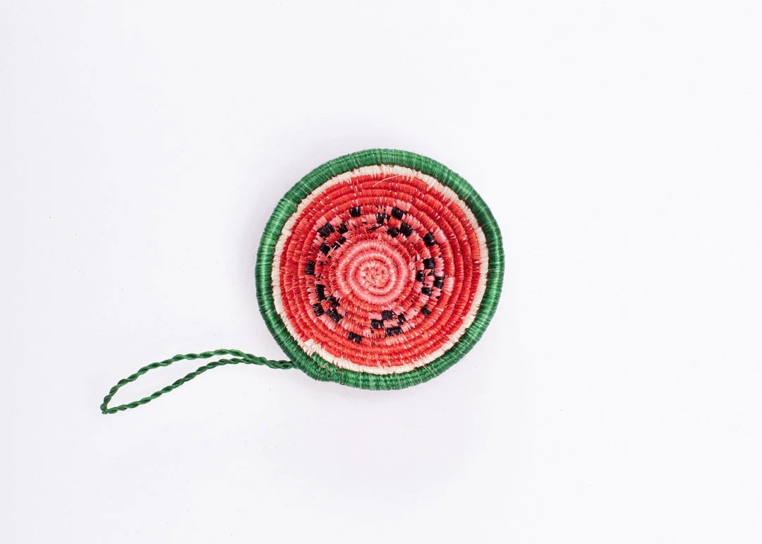 KAZI Watermelon Basket Ornament 3 KAZI Watermelon Basket Ornament
