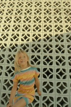 Honey Cake Tiger Kids' Sky's The Limit Short Sleeve Dress