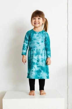 North Of West Kids' Tie Dye Long Sleeve Dress - Atlantic Sale