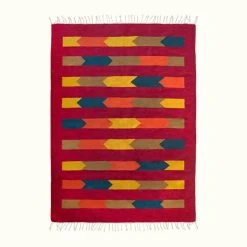 Kiliim Red Baron Wool Runner / Rug Home Goods