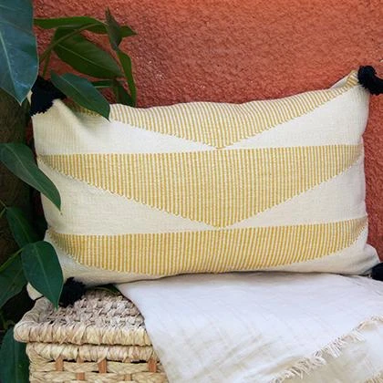 Kiliim Yellow Cascade Lumbar Pillow Cover Home Goods 3 Kiliim Yellow Cascade Lumbar Pillow Cover Home Goods