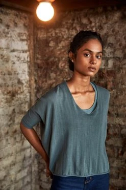 No Nasties Knit Wide Top Clothing