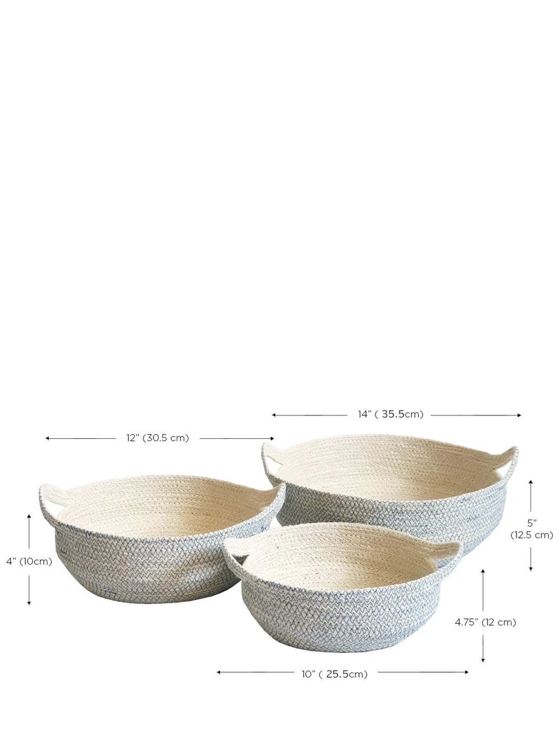 Korissa Amari Fruit Bowl Set - Blue Home Goods 7 Korissa Amari Fruit Bowl Set - Blue Home Goods