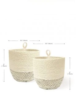 Korissa Home Goods Amari Loop Bin Set - Black 11 Korissa Home Goods Amari Loop Bin Set - Black