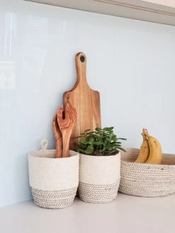 Korissa Amari Loop Bin Set - Brown Home Goods