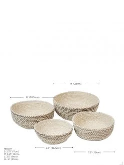 Korissa Amari Round Bowl Set - Brown 13 Korissa Amari Round Bowl Set - Brown