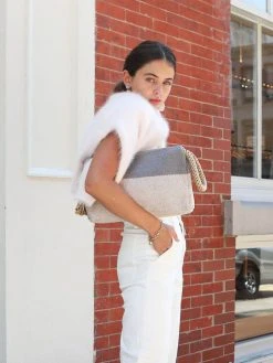 Korissa Accessories Block A Clutch - Gray 8 Korissa Accessories Block A Clutch - Gray