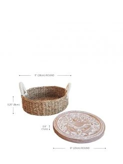 Korissa Bread Warmer + Basket - Bird Round