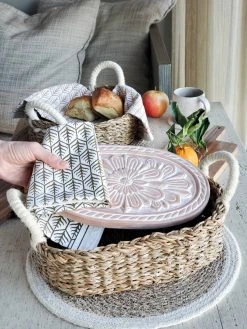 Korissa Bread Warmer + Basket - Flower 7 Korissa Bread Warmer + Basket - Flower