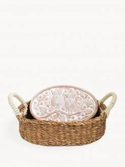 Korissa Bread Warmer + Basket - Owl Oval