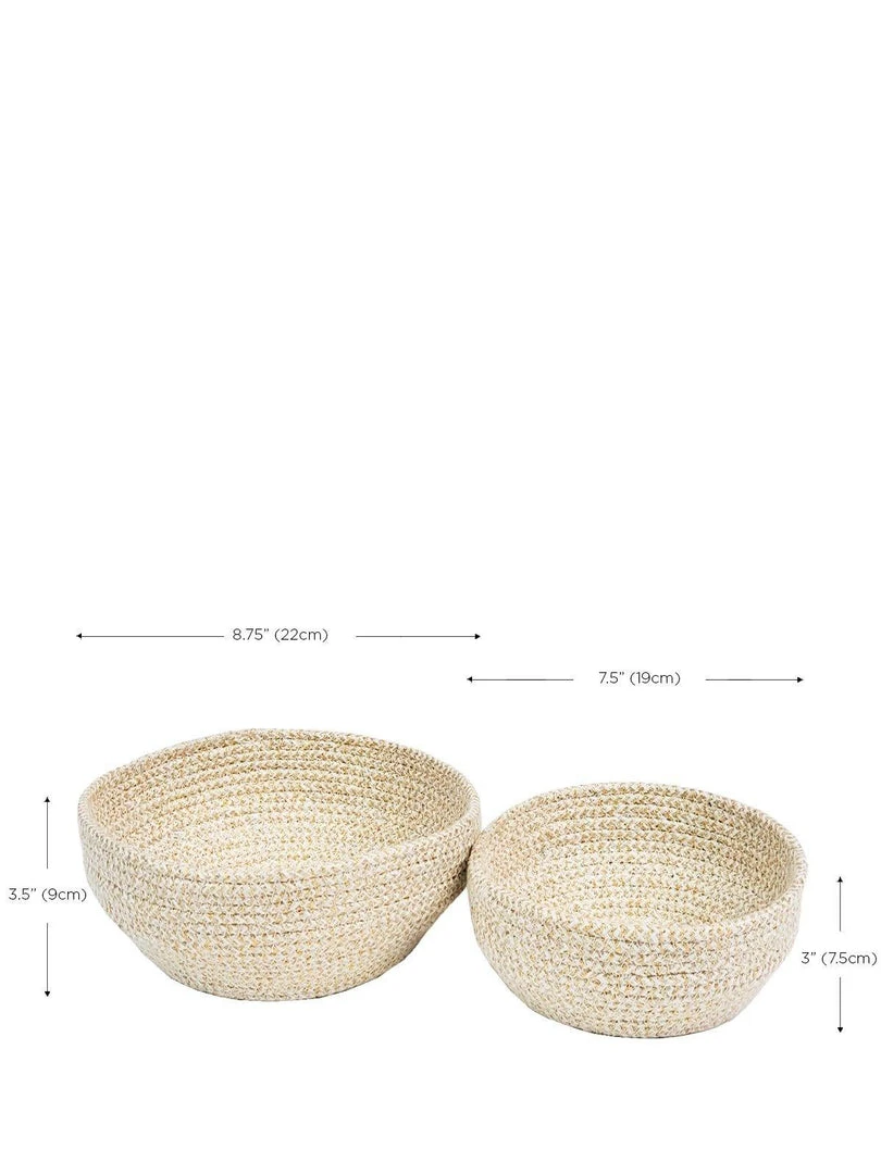 Korissa Glitter Bowl Set - White Home Goods 9 Korissa Glitter Bowl Set - White Home Goods