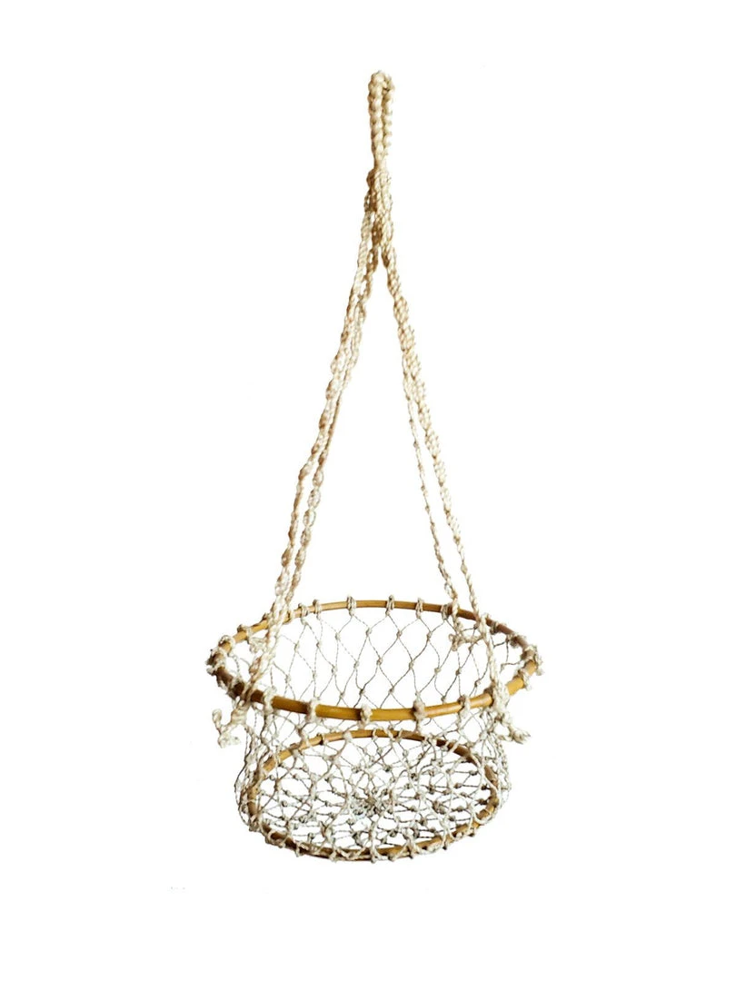 Korissa Home Goods Jhuri Single Hanging Basket 4 Korissa Home Goods Jhuri Single Hanging Basket