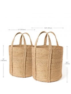 Korissa Kata Basket With Handles Set - Natural Home Goods