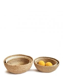 Korissa Home Goods Kata Candy Bowl Set - Natural 13 Korissa Home Goods Kata Candy Bowl Set - Natural