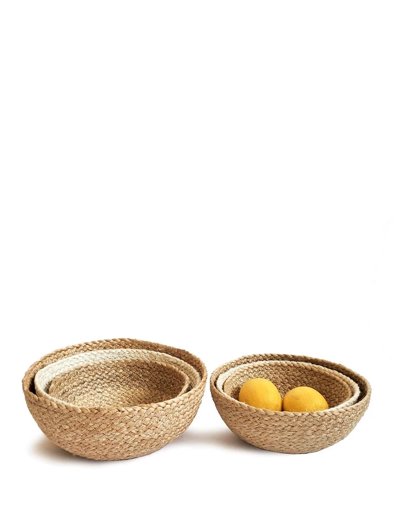 Korissa Home Goods Kata Candy Bowl Set - Natural 6 Korissa Home Goods Kata Candy Bowl Set - Natural