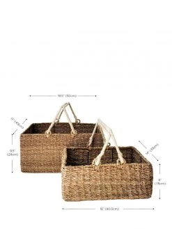 Korissa Home Goods Savar Large Square Basket Set