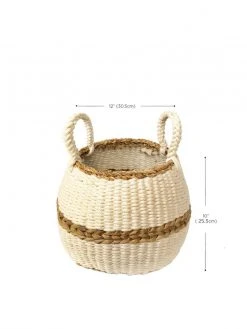 Korissa Home Goods Ula Blanco Basket 7 Korissa Home Goods Ula Blanco Basket