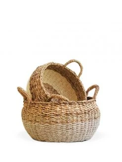 Korissa Ula Floor Basket Set - Natural 12 Korissa Ula Floor Basket Set - Natural