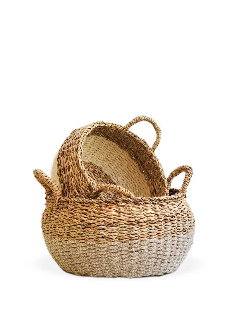 Korissa Ula Floor Basket Set - Natural 6 Korissa Ula Floor Basket Set - Natural