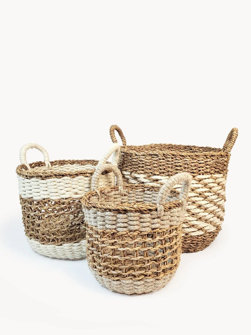 Korissa Home Goods Ula Mesh Basket Set 4 Korissa Home Goods Ula Mesh Basket Set