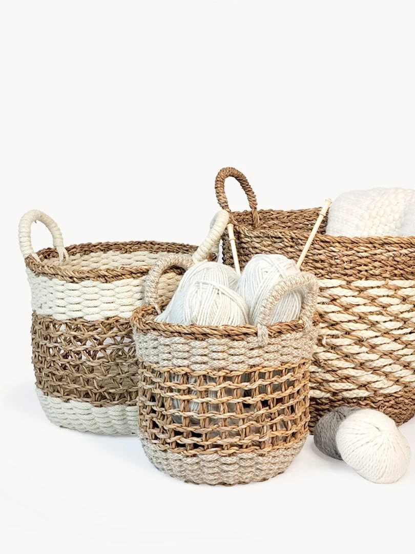 Korissa Home Goods Ula Mesh Basket Set 6 Korissa Home Goods Ula Mesh Basket Set