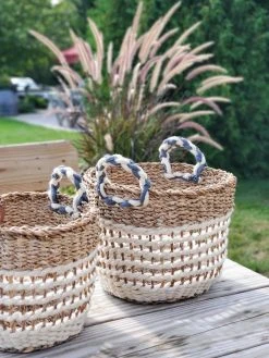 Korissa Ula Mesh Basket Set - White