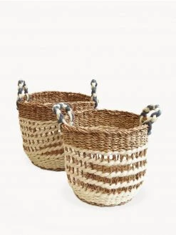 Korissa Ula Mesh Basket Set - White
