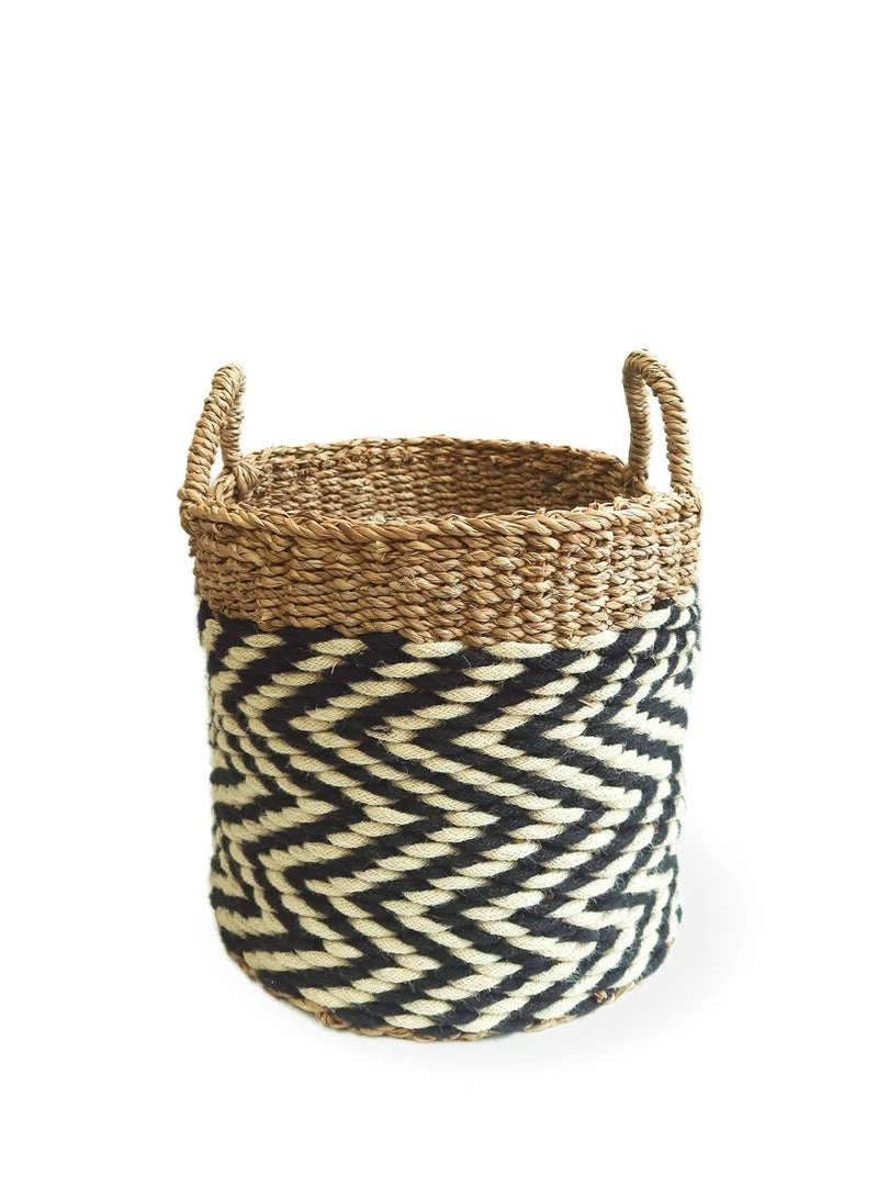 Korissa Home Goods Ula Zigzag Basket Set 7 Korissa Home Goods Ula Zigzag Basket Set