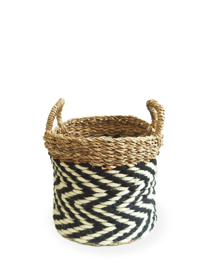 Korissa Home Goods Ula Zigzag Basket Set 8 Korissa Home Goods Ula Zigzag Basket Set