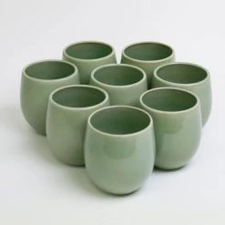 Carthage.Co La Marsa Stoneware Goblet Set Kitchen + Dining