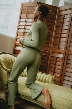 Mary Young Landry Ribbed Bamboo Pant