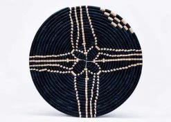 KAZI Home Goods Large Navy Sanaa Woven Wall Plate