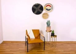 KAZI Home Goods Large Navy Sanaa Woven Wall Plate 9 KAZI Home Goods Large Navy Sanaa Woven Wall Plate