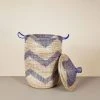 Mbare Large Patterned Hamper Basket