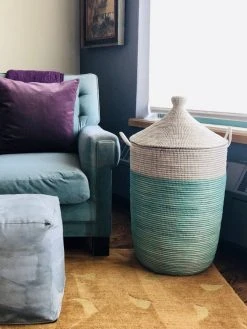 Mbare Large Two-Tone Basket