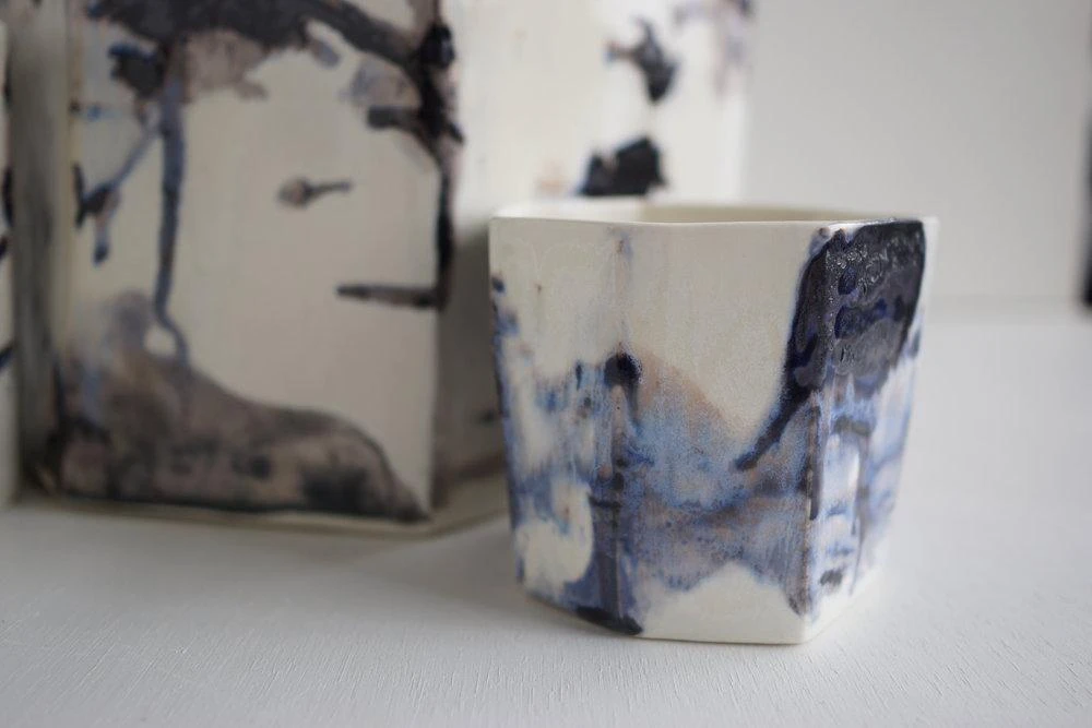 Lauren HB Studio Geo Porcelain Planter - Nebula Home Goods 5 Lauren HB Studio Geo Porcelain Planter - Nebula Home Goods