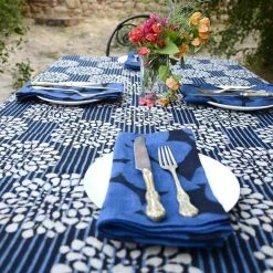 Ichcha Leaf Art Napkin Set Kitchen + Dining