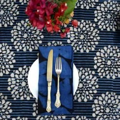 Ichcha Leaf Art Napkin Set Kitchen + Dining