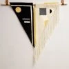 Leah Singh Black + White Wool Fringe Tapestry Home Goods 2 Leah Singh Black + White Wool Fringe Tapestry Home Goods