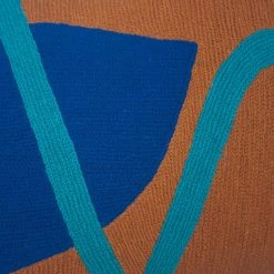 Leah Singh Blah Blah Squiggle Wool Lumbar Pillow Cover