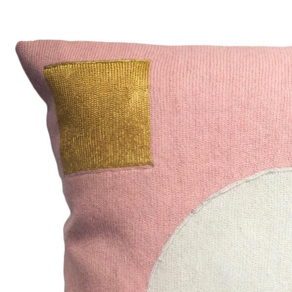 Leah Singh Daphne Gold Square Wool Throw Pillow Cover Home Goods 4 Leah Singh Daphne Gold Square Wool Throw Pillow Cover Home Goods