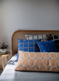 Leah Singh New Arrivals Grid Reversible Throw Pillow Cover