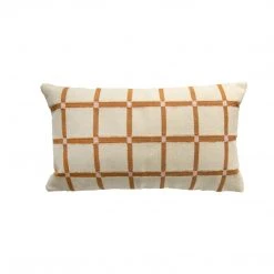 Leah Singh Grid Reversible Lumbar Pillow Cover