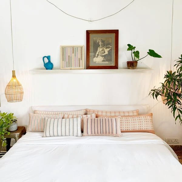 Leah Singh Home Goods Lisbon Lumbar Pillow Cover - Tiny Triangles 5 Leah Singh Home Goods Lisbon Lumbar Pillow Cover - Tiny Triangles