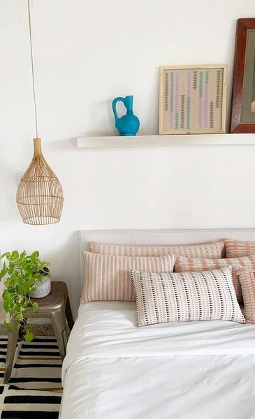 Leah Singh Home Goods Lisbon Lumbar Pillow Cover - Tiny Triangles 4 Leah Singh Home Goods Lisbon Lumbar Pillow Cover - Tiny Triangles