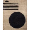 Leah Singh Lola Jute Rug - Circle + Lines