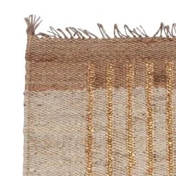 Leah Singh Lola Jute Rug - Gold Lines
